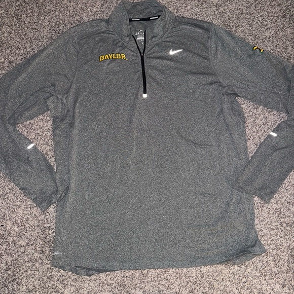 Nike Gray Quarter-Zip Sweatshirt - Picture 1 of 5